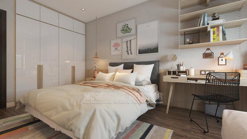 Bộ tranh canvas 4 bức treo tường độc đáo, sinh động tạo nét trẻ trung, đáng yêu cho phòng ngủ con