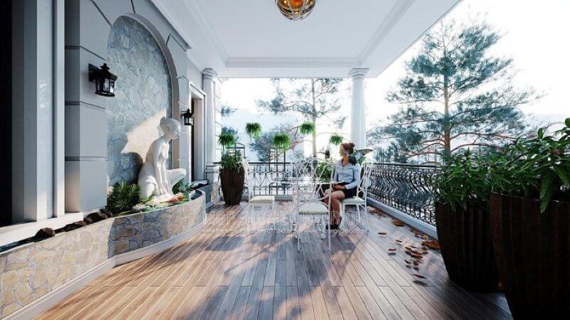 Sắp xếp không gian thư giãn khu vực ngoài trời đẹp, sang trọng, phong thủy cho nhà phố, biệt thự.