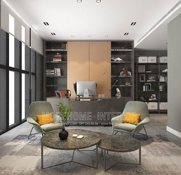 Thi công nội thất văn phòng làm việc hiện đại